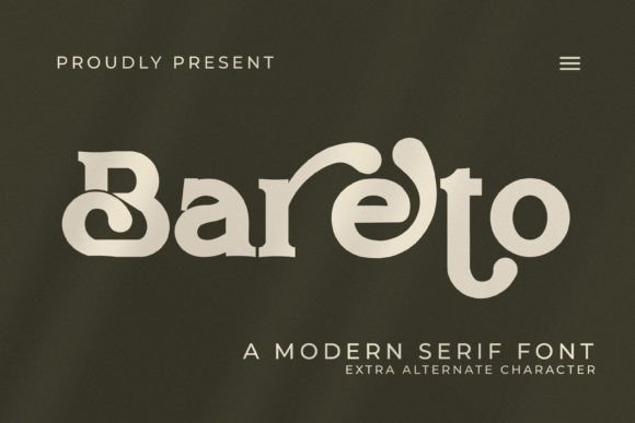 Bareto: A Serif Font for Elegant Campaigns