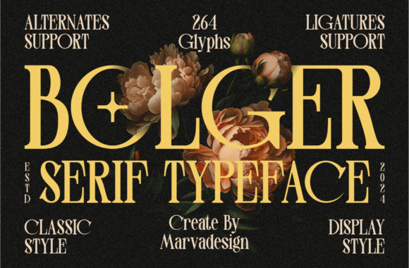 Bolger Font – Stylish Serif Typeface