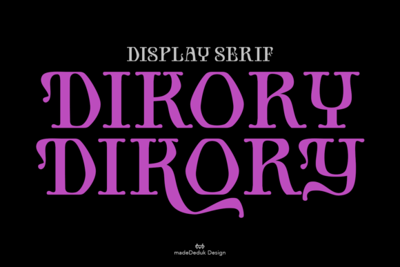 Dikory: A Classic Serif Font for Editorial Design
