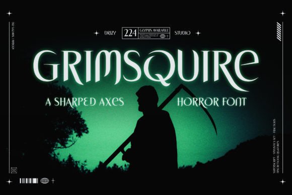 Grimsquire Font: Spooky Serif for Web Design