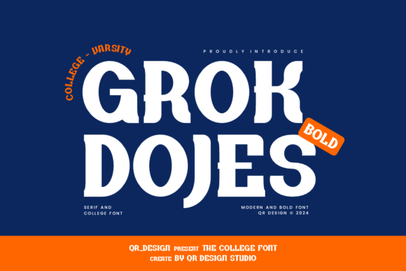 Grokdojes: A Quirky Serif for Creative Projects