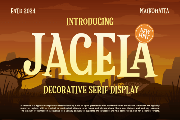 Jacela: A Stylish Serif Font for Creative Makers