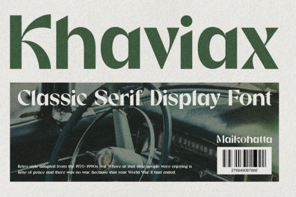 Khaviax: A Timeless Serif for Better Reading
