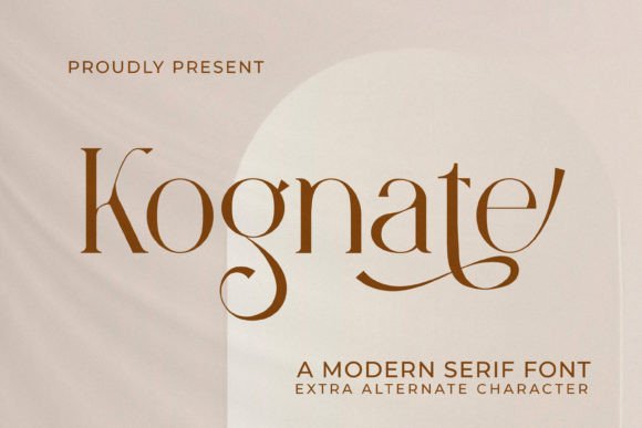 Kognate: A Serif Font for Elegant Design