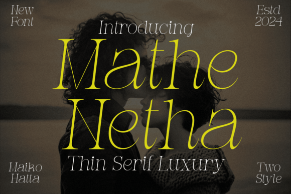 Mathe Netha: A Serif Font for Elegant Design