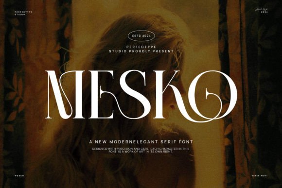 Mesko: A Romantic Serif Font for Designers