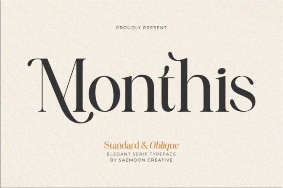 Monthis: A Serif Font for Elegant Design