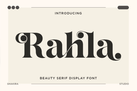 Rahla: A Serif Font for Elegant Branding