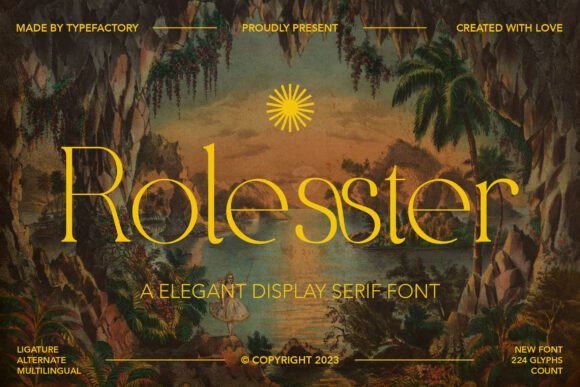 Rolesster: A Stylish Serif Font for Web Design