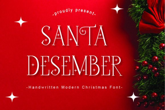Santa Desember Font for Web Design