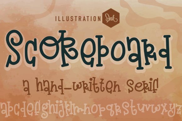 Scoreboard: A Whimsical Serif Font