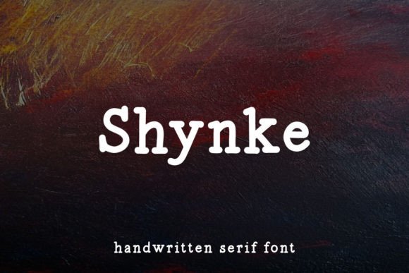 Shynke: A Handwritten Serif Font for Web Design