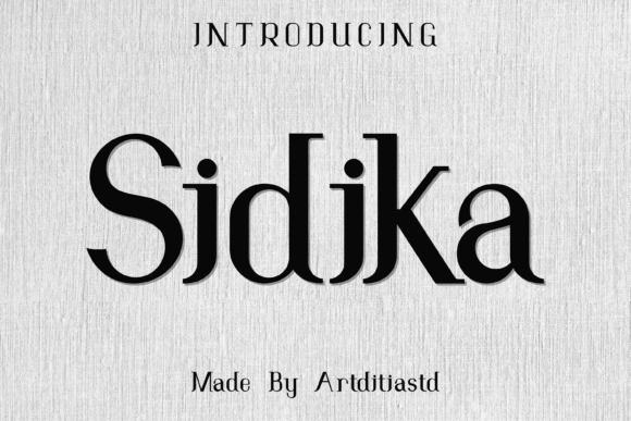Sidika: Elegant Serif Font for Crafters