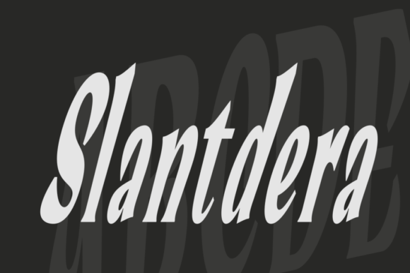 Slantdera: A Serif Font for Elegant Design