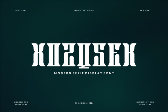 Xozqsek: A Serif Font for Polished Branding