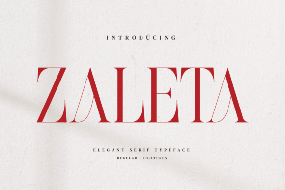 Zaleta: A Stylish Serif for Branding